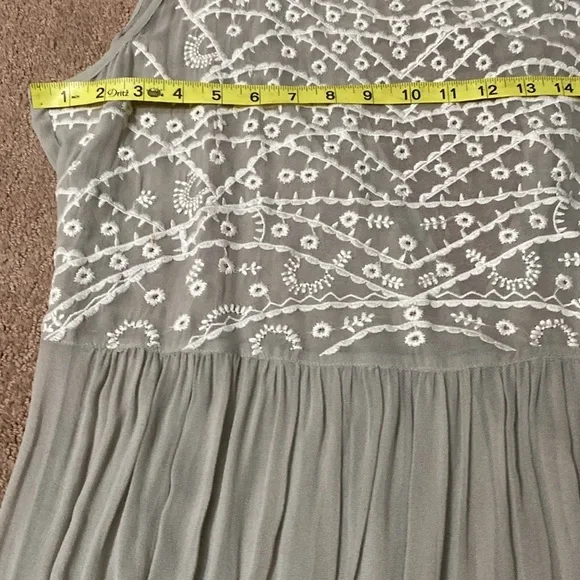 Sundance Sheer Sik Embellished Maxi Dress - Picture 9 of 10